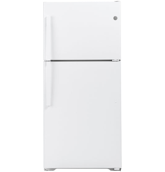 GE GTE19JTNRWW 30" ENERGY STAR® Top-Freezer Refrigerator – 19.2 Cu. Ft. – White