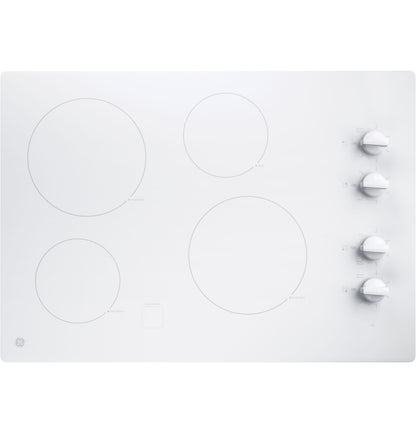 GE JP3030TWWW 30" Built-In Electric Cooktop – White