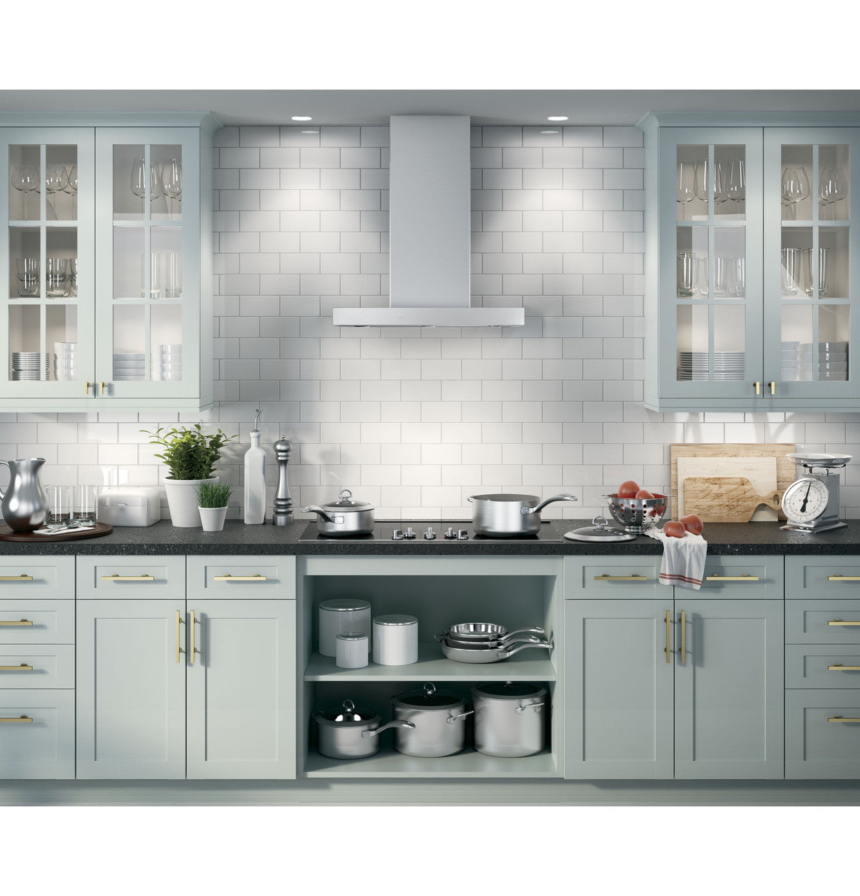Café UVW9301SLSS 30" Smart Designer Wall-Mount Hood with Perimeter Venting – Stainless Steel