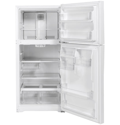 GE GTE19JTNRWW 30" ENERGY STAR® Top-Freezer Refrigerator – 19.2 Cu. Ft. – White