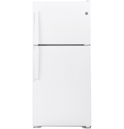 GE GTS22KGNRWW 33-inch Top-Freezer Refrigerator - White