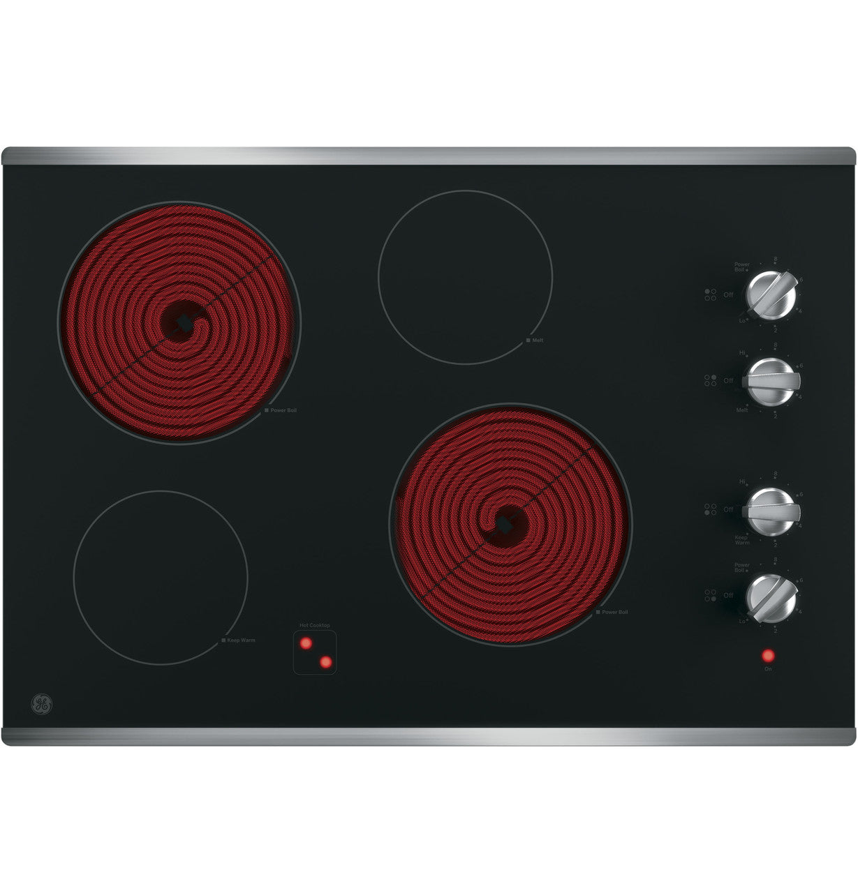 GE JP3030SWSS 30" Built-In Electric Cooktop – Stainless Steel