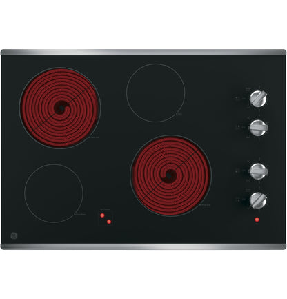GE JP3030SWSS 30" Built-In Electric Cooktop – Stainless Steel