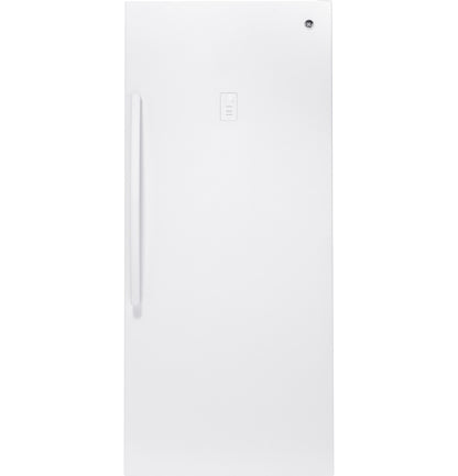 GE FUF21DLRWW ENERGY STAR 21.3 Cu. Ft. Frost-Free Upright Freezer, Garage Ready – White
