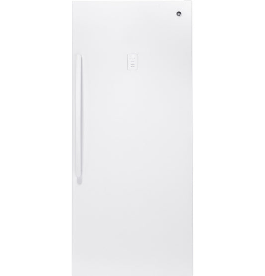 GE FUF21DLRWW ENERGY STAR 21.3 Cu. Ft. Frost-Free Upright Freezer, Garage Ready – White