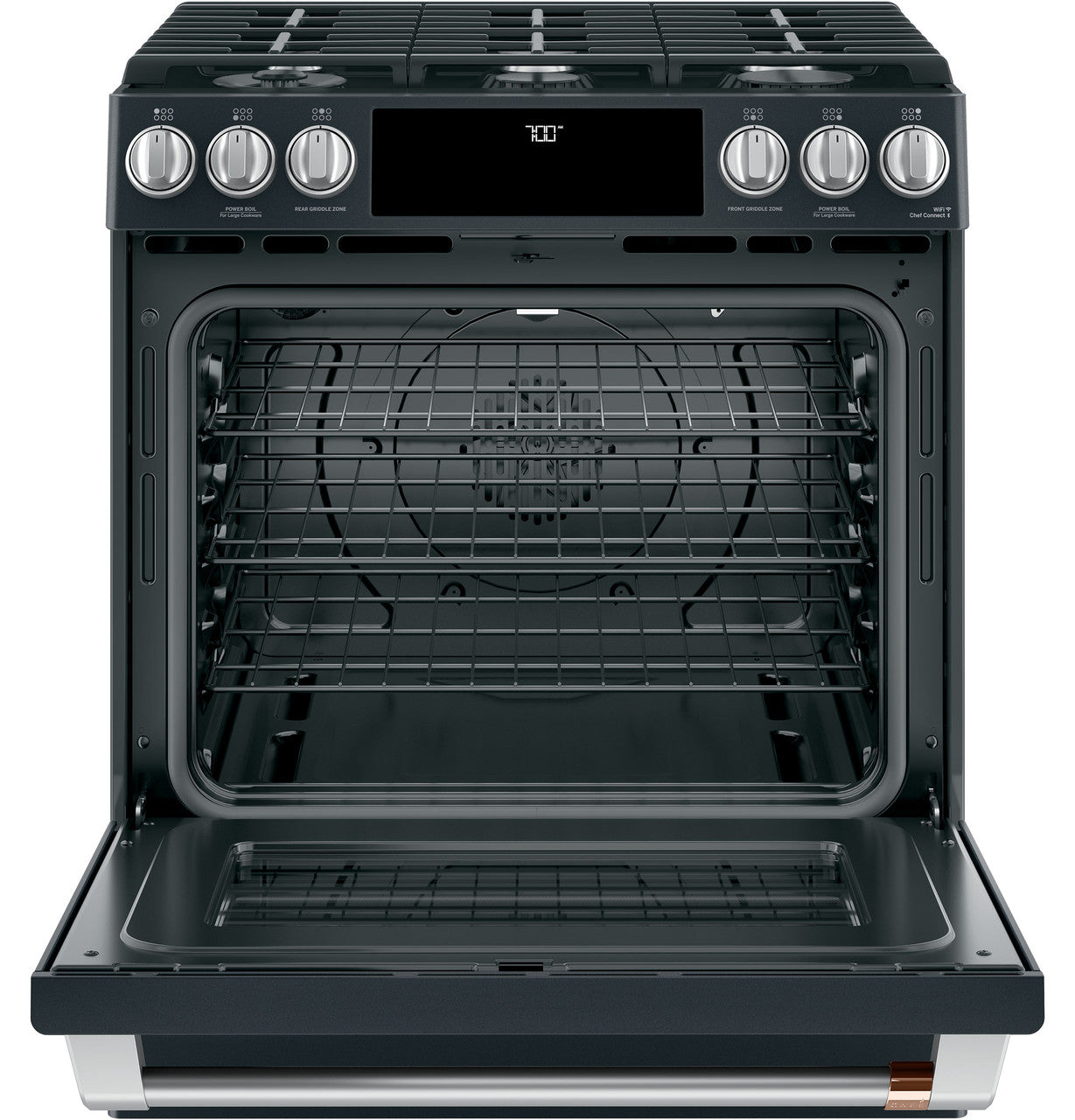 Cafe CGS700P3MD1 30" Smart Slide-In Gas Range with Convection Oven