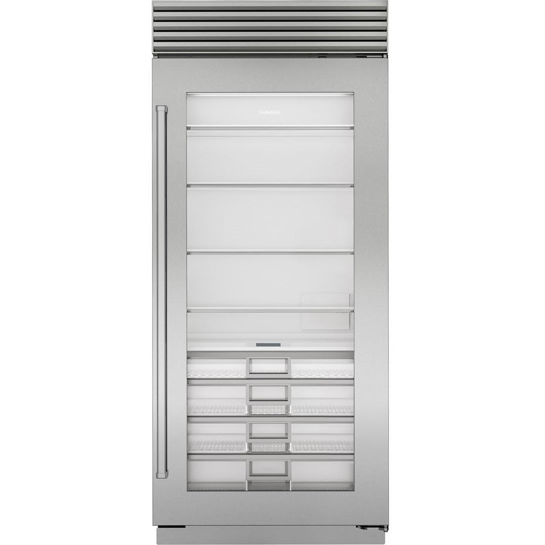 CL3650RG/S Classic 36” All Refrigerator – Stainless Steel with Glass Door