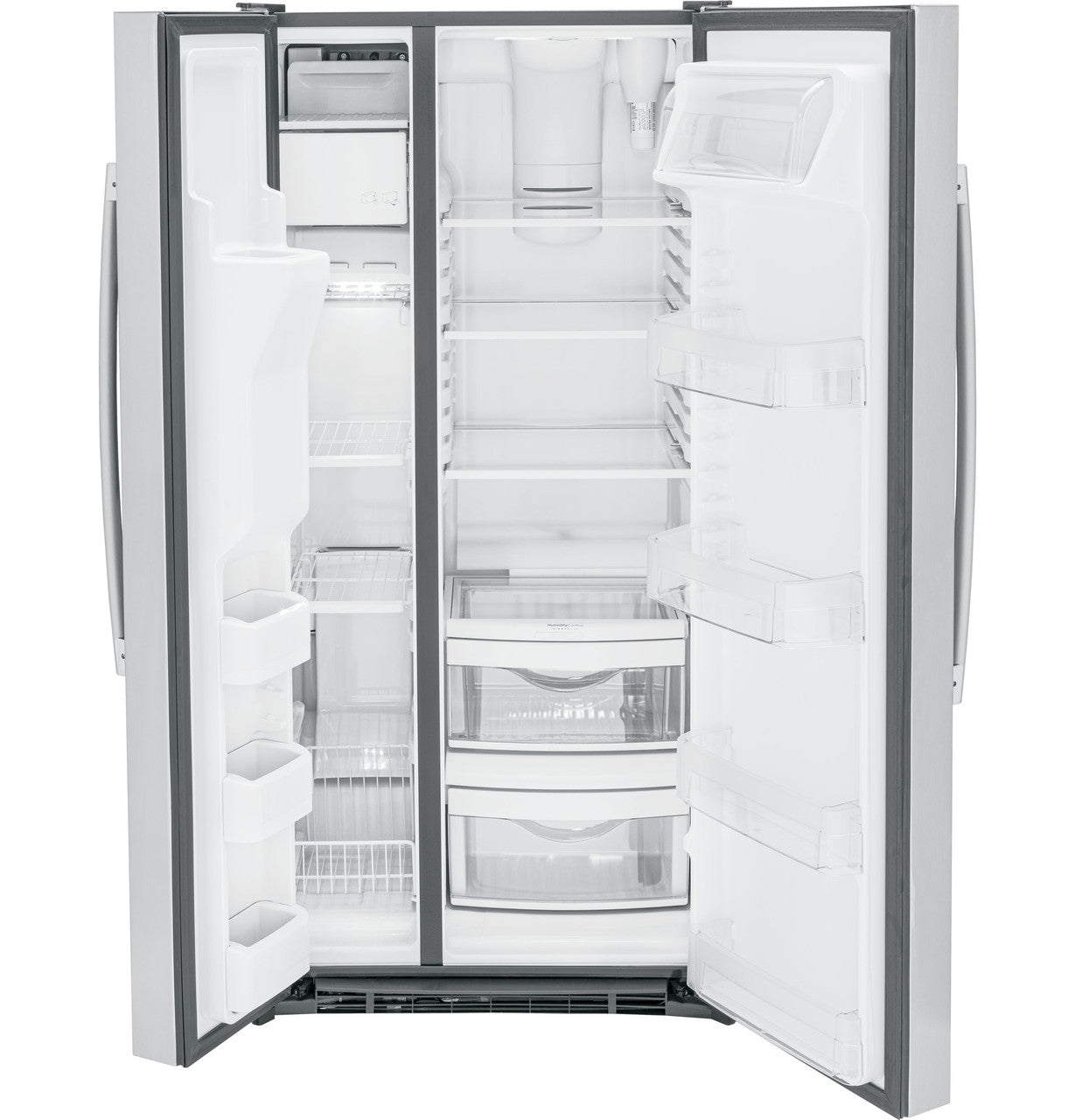 GE GSS23GYPFS 33" Side-by-Side Refrigerator with External Dispenser - Stainless Steel