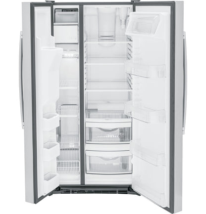 GE GSS23GYPFS 33" Side-by-Side Refrigerator with External Dispenser - Stainless Steel