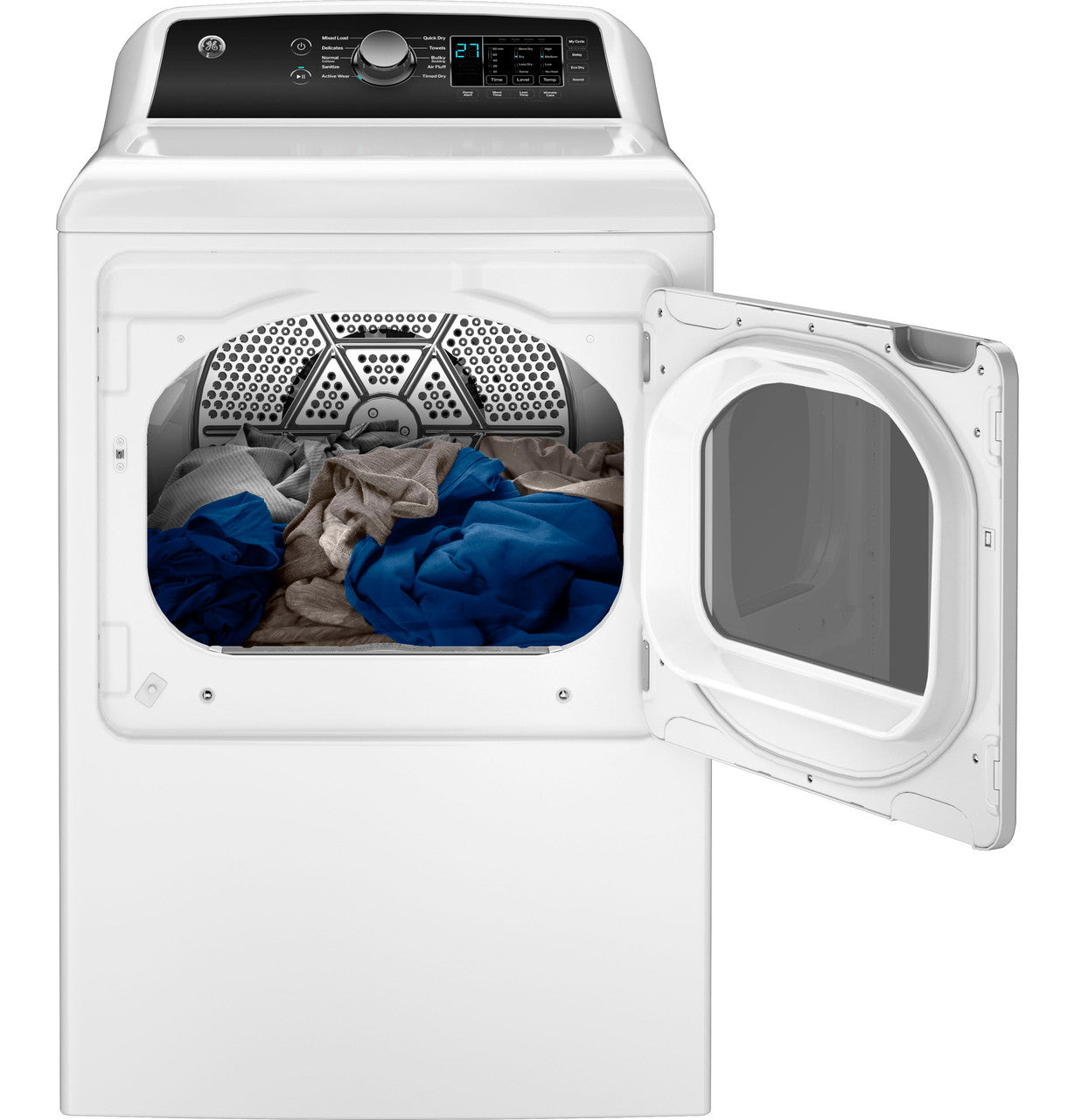 GE GTD58EBSVWS 7.4 cu. ft. Electric Dryer with Sensor Dry