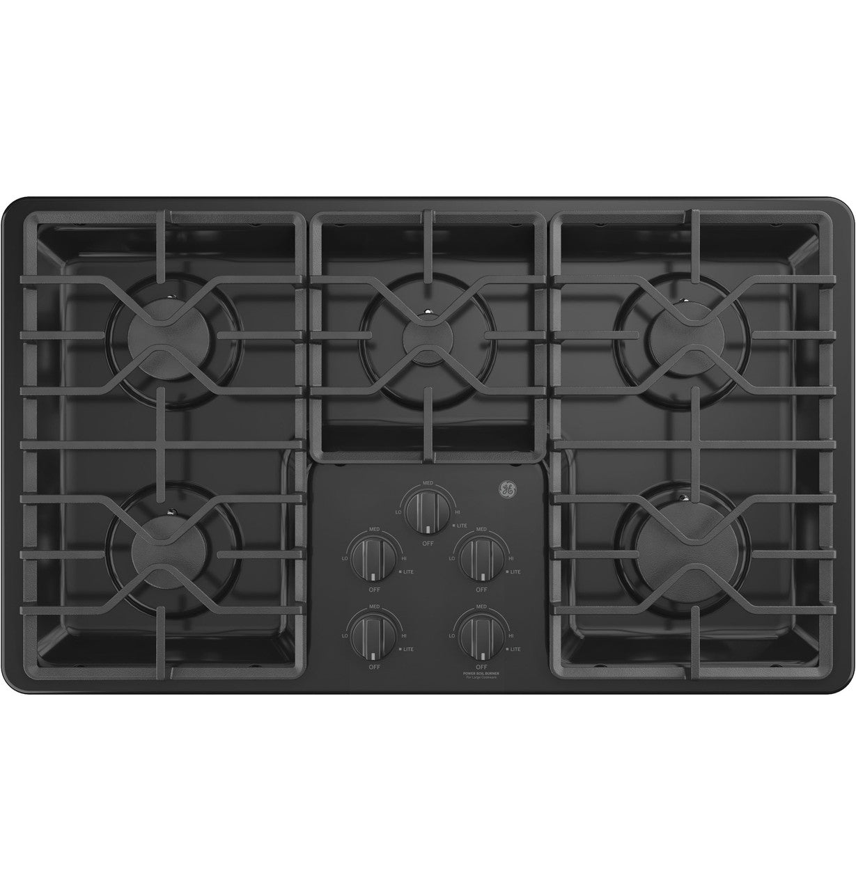 GE JGP3036DLBB 36" Built-In Gas Cooktop – Black