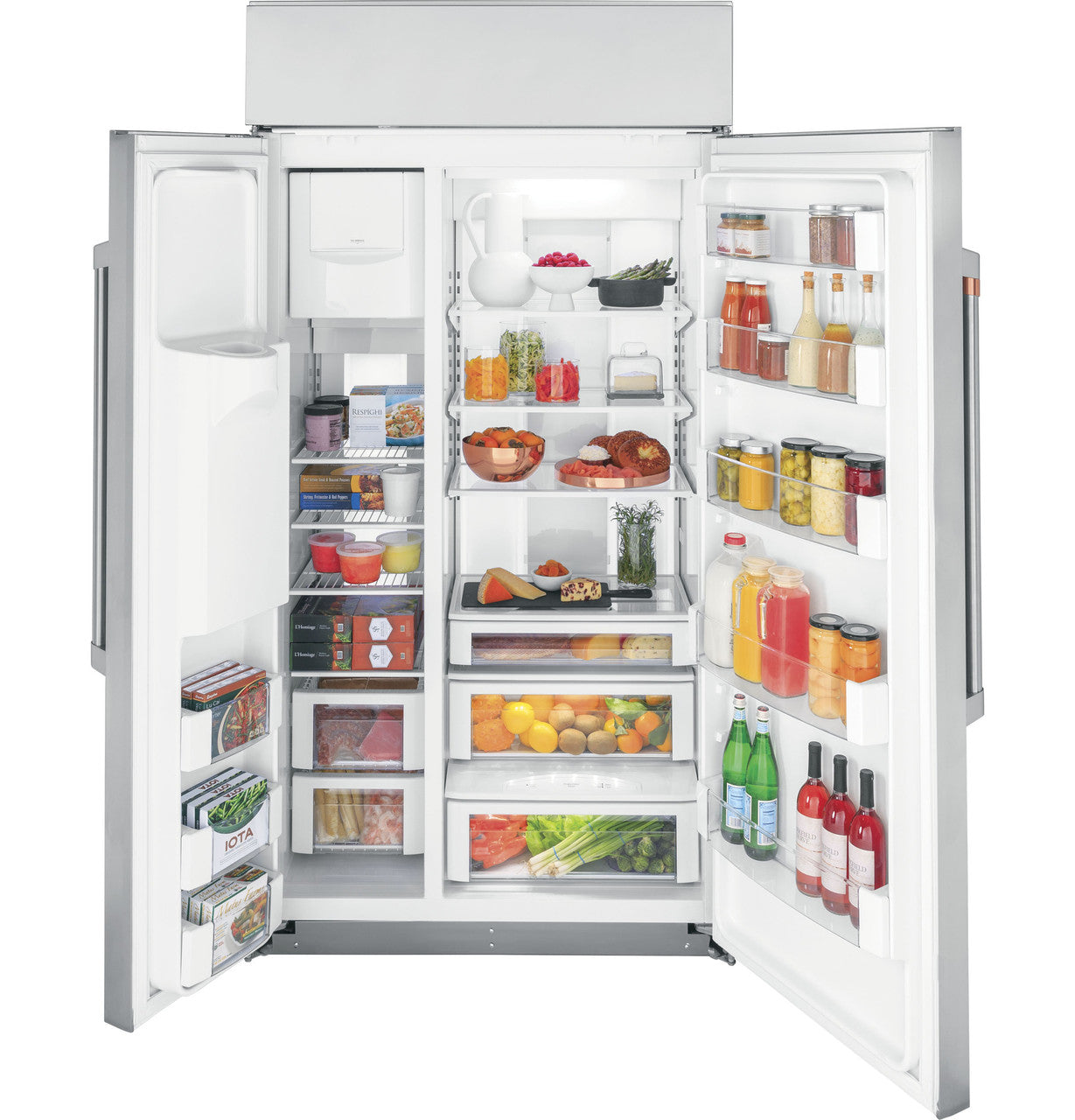 Café CSB48YP2NS1 48" Smart Built-In Side-by-Side Refrigerator with Dispenser