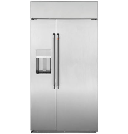Café CSB48YP2NS1 48" Smart Built-In Side-by-Side Refrigerator with Dispenser