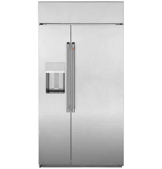 Café CSB42YP2NS1 42" Smart Built-In Side-by-Side Refrigerator with Dispenser