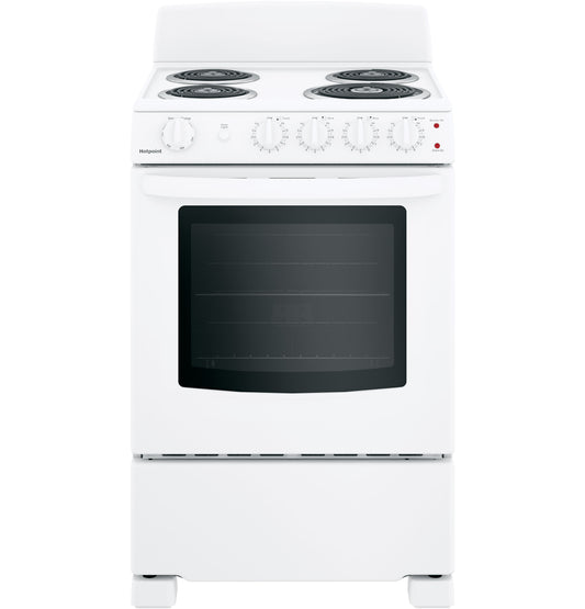 Hotpoint 24" Free-Standing Electric Range – RAS240DMWW