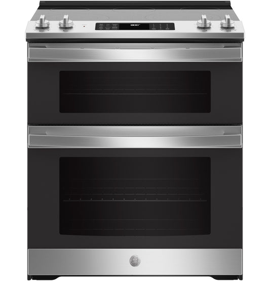GE JSS86SPSS 30" Slide-In Electric Double Oven Convection Range – Stainless Steel