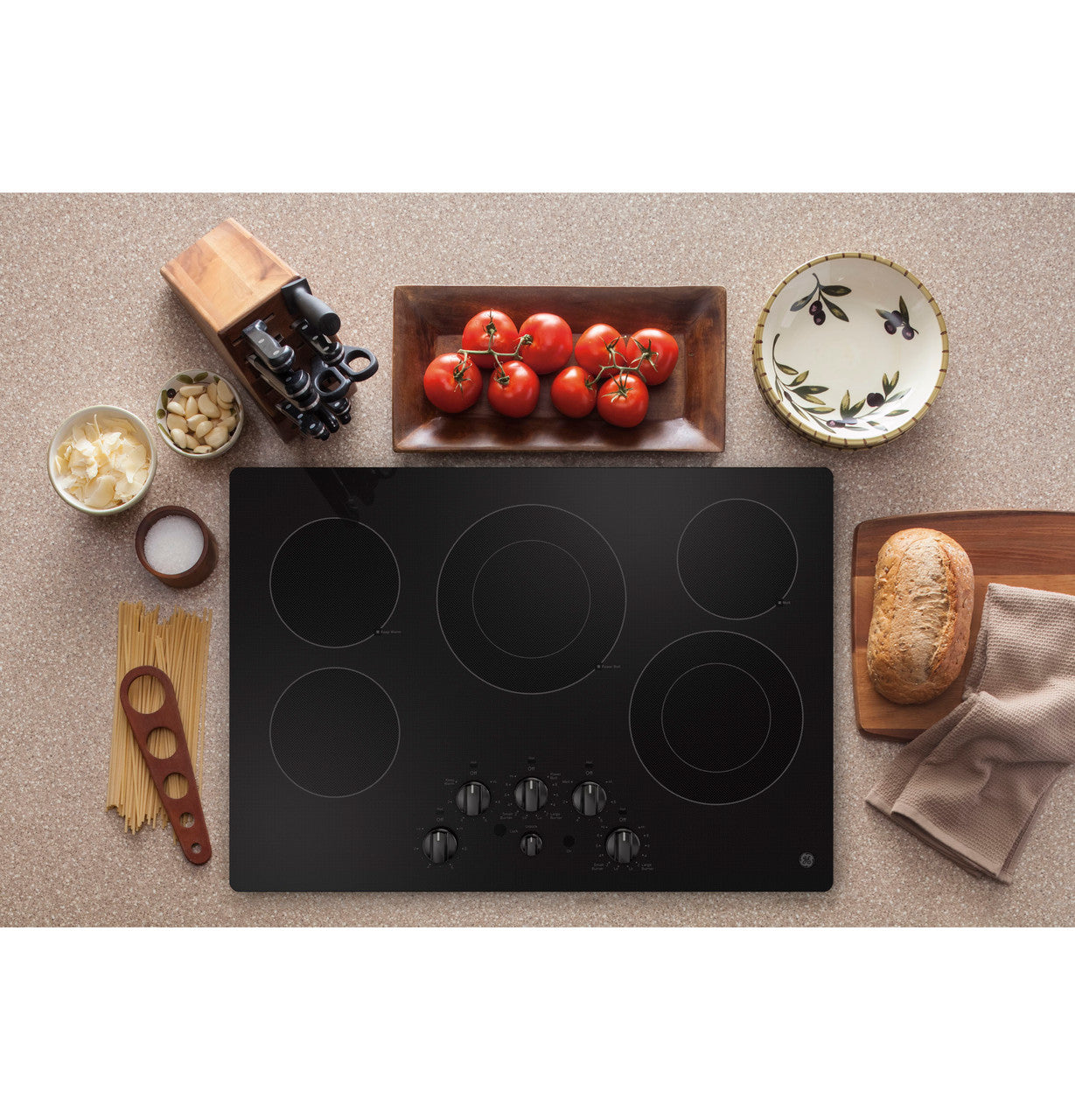 GE JEP5030DTBB 30" Built-In Electric Cooktop – Black