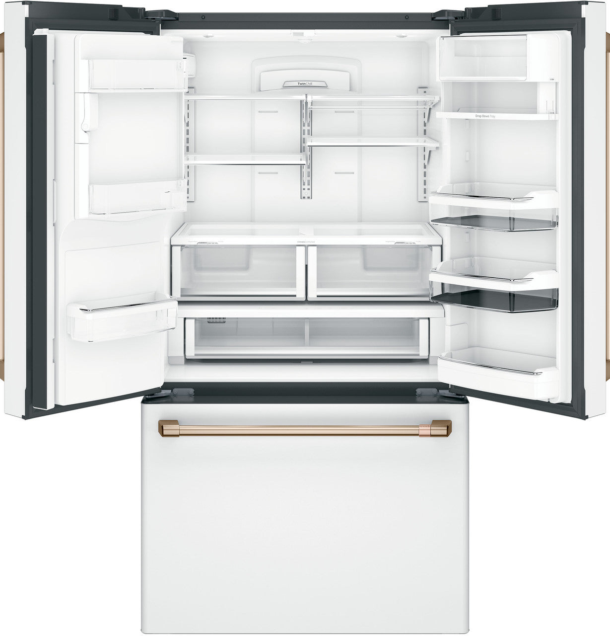 Café CFE28TP4MW2 27.7 Cu. Ft. Smart French-Door Refrigerator with Hands-Free AutoFill & Hot Water