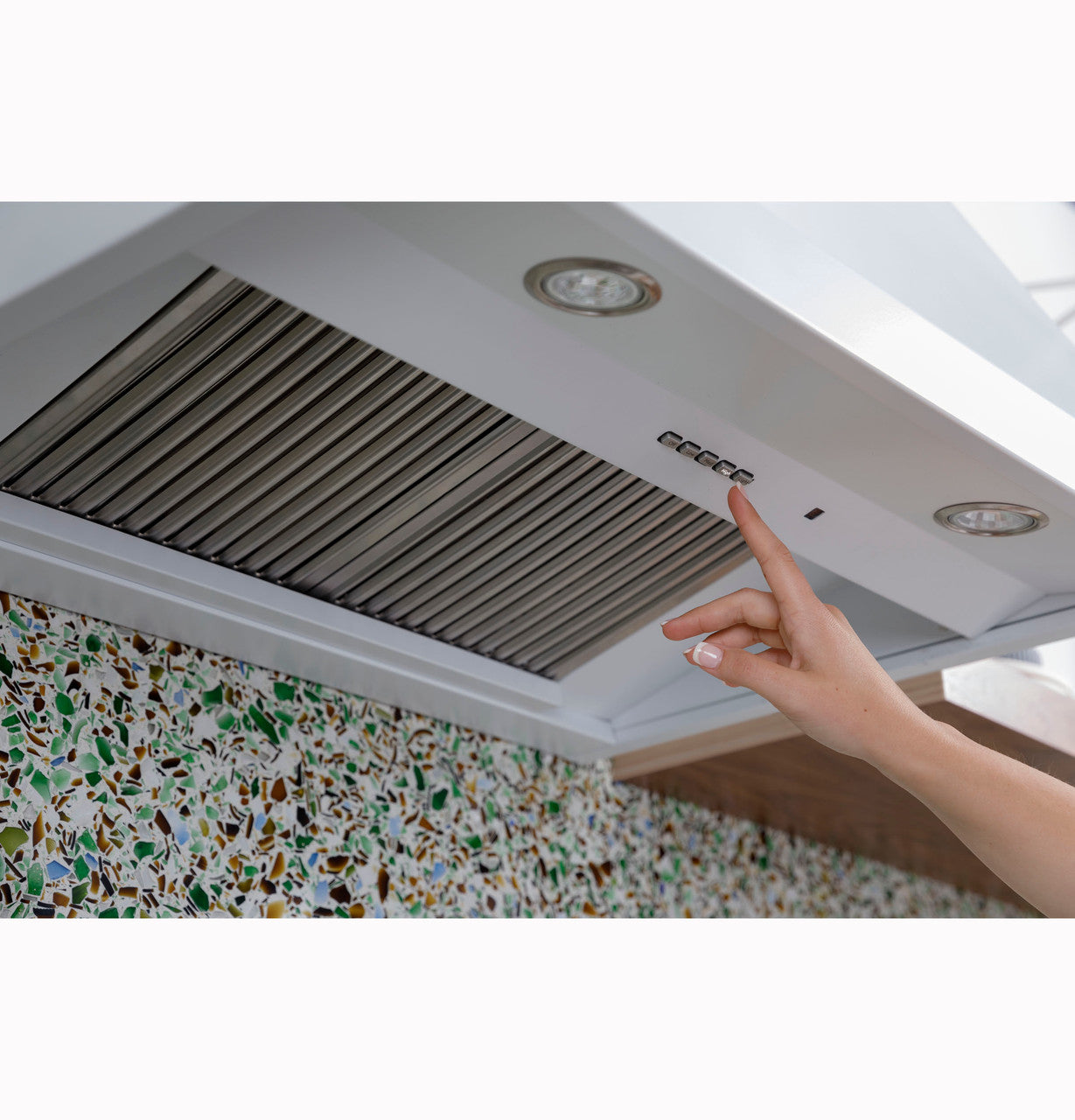 Café CVW93044PWM 30" Commercial-Style Wall Mount Range Hood - Matte White
