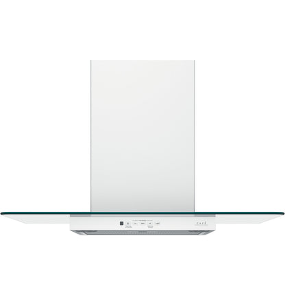 Café CVW73614MWM 36" Wall-Mount Glass Canopy Chimney Hood – Matte White