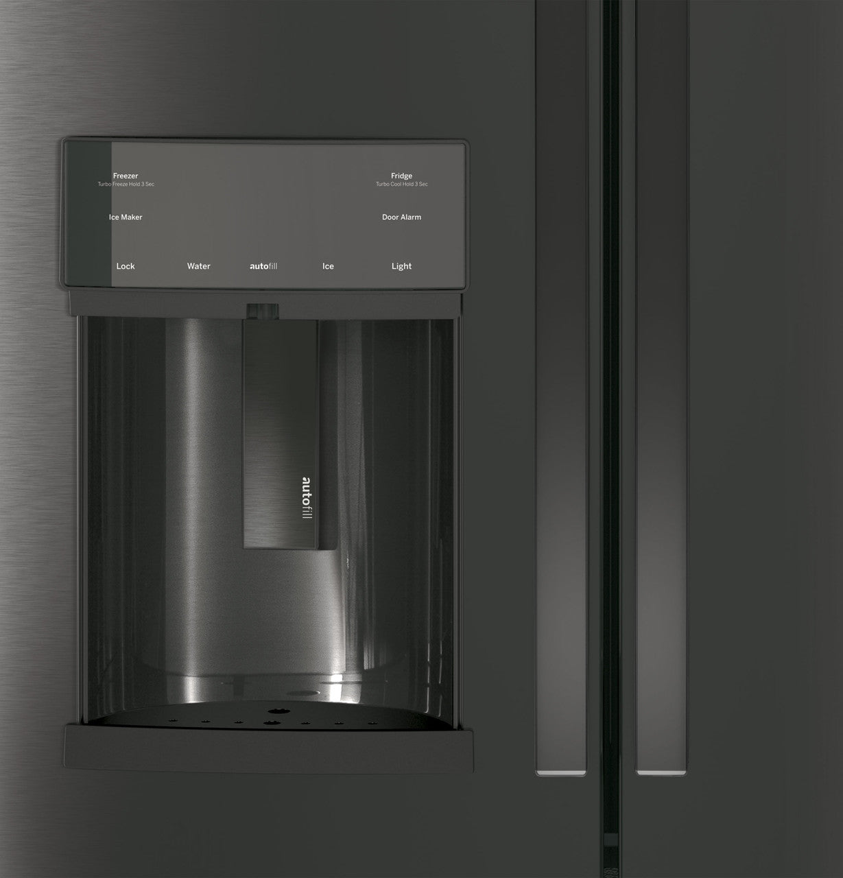 GE Profile PYE22KBLTS 36" Counter-Depth French Door Refrigerator with Hands-Free AutoFill – Black Stainless, ENERGY STAR®