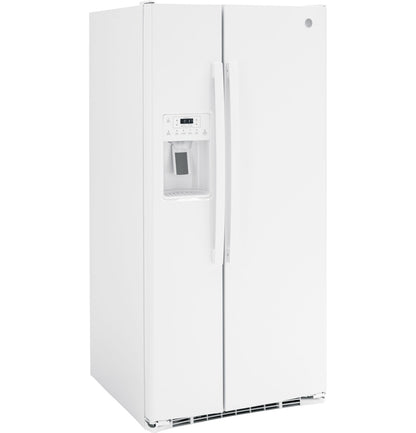 GE GSS23GGPWW 33" Side-by-Side Refrigerator with External Dispenser - White