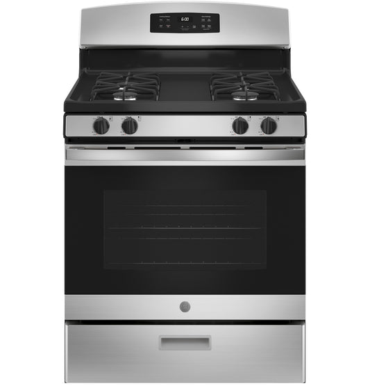 GE JGBS60REKSS 30" Free-Standing Gas Range – Stainless Steel
