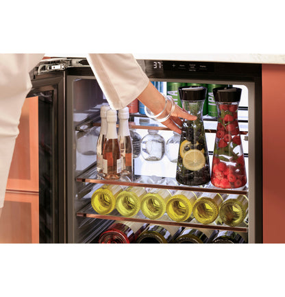 Café CCR06BM2PS5 24″ Built-In Smart Beverage Center in Platinum Glass