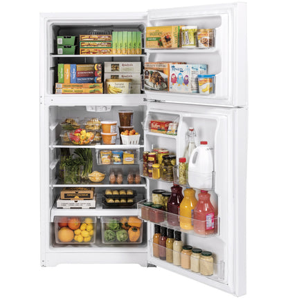 GE GTS22KGNRWW 33-inch Top-Freezer Refrigerator - White