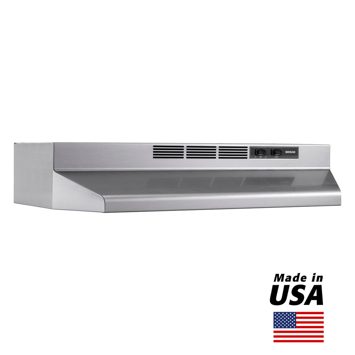 Broan 4124SF 24" Ductless Under-Cabinet Range Hood – Stainless Finish