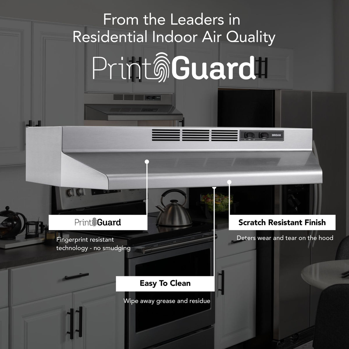 Broan 4124SF 24" Ductless Under-Cabinet Range Hood – Stainless Finish