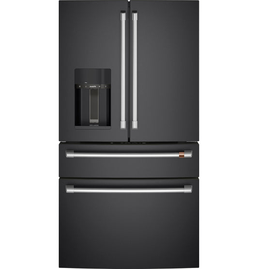 Café CXE22DP3PD1 22.3 Cu. Ft. Smart Counter-Depth 4-Door French Door Refrigerator