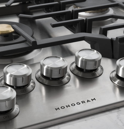 Monogram ZGU30RSLSS 30" Gas Cooktop with 5 Burners & Tri-Ring Burner - Stainless Steel