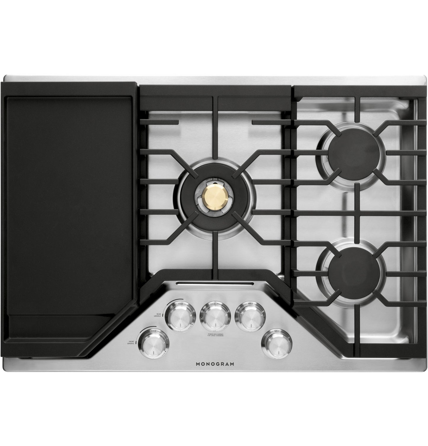 Monogram ZGU30RSLSS 30" Gas Cooktop with 5 Burners & Tri-Ring Burner - Stainless Steel