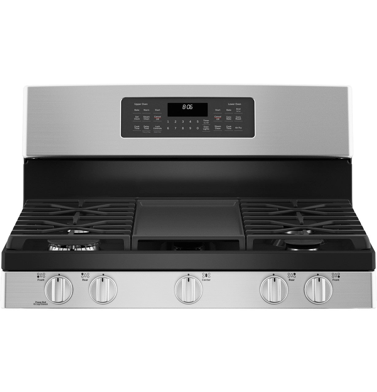GE JGBS86SPSS 30" Free-Standing Gas Double Oven Convection Range – Stainless Steel