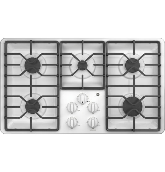 GE JGP3036DLWW 36" Built-In Gas Cooktop – White
