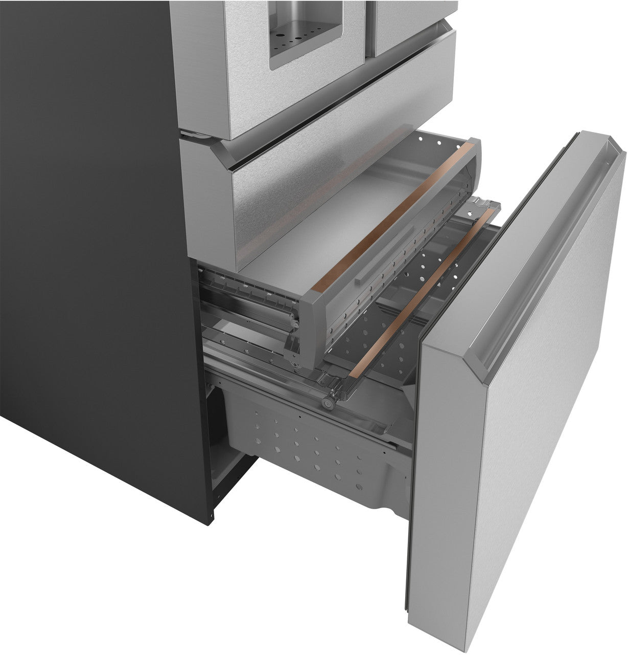 Café CXE22DM5PS5 22.3 Cu. Ft. Smart Counter-Depth 4-Door French Door Refrigerator