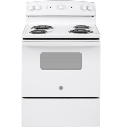 GE® ENERGY STAR® JBS160DMWW 30" Electric Freestanding Range
