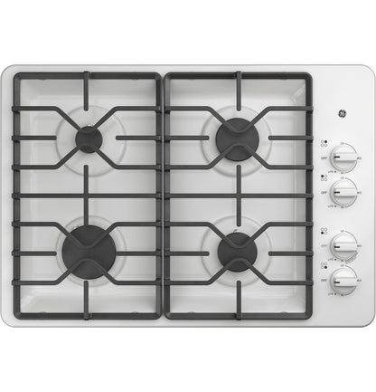 GE JGP3030DLWW 30" Built-In Gas Cooktop – White