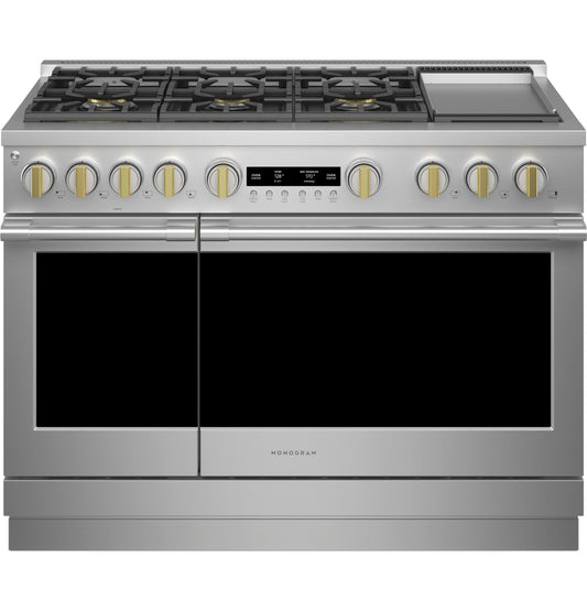 Monogram ZGP486NDTSS 48" All Gas Professional Range with 6 Burners and Griddle
