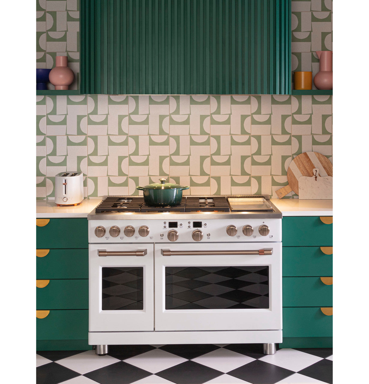 Cafe C2Y486P4TW2 48" Smart Dual Fuel Commercial-Style Range