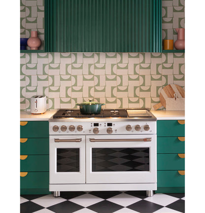 Cafe C2Y486P4TW2 48" Smart Dual Fuel Commercial-Style Range