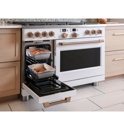 Cafe C2Y486P4TW2 48" Smart Dual Fuel Commercial-Style Range