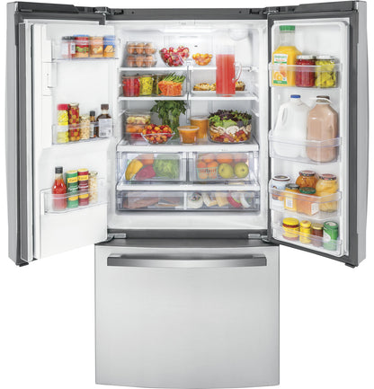 GE GYE18JYLFS 33" Counter-Depth French Door Refrigerator – Stainless Steel ENERGY STAR®