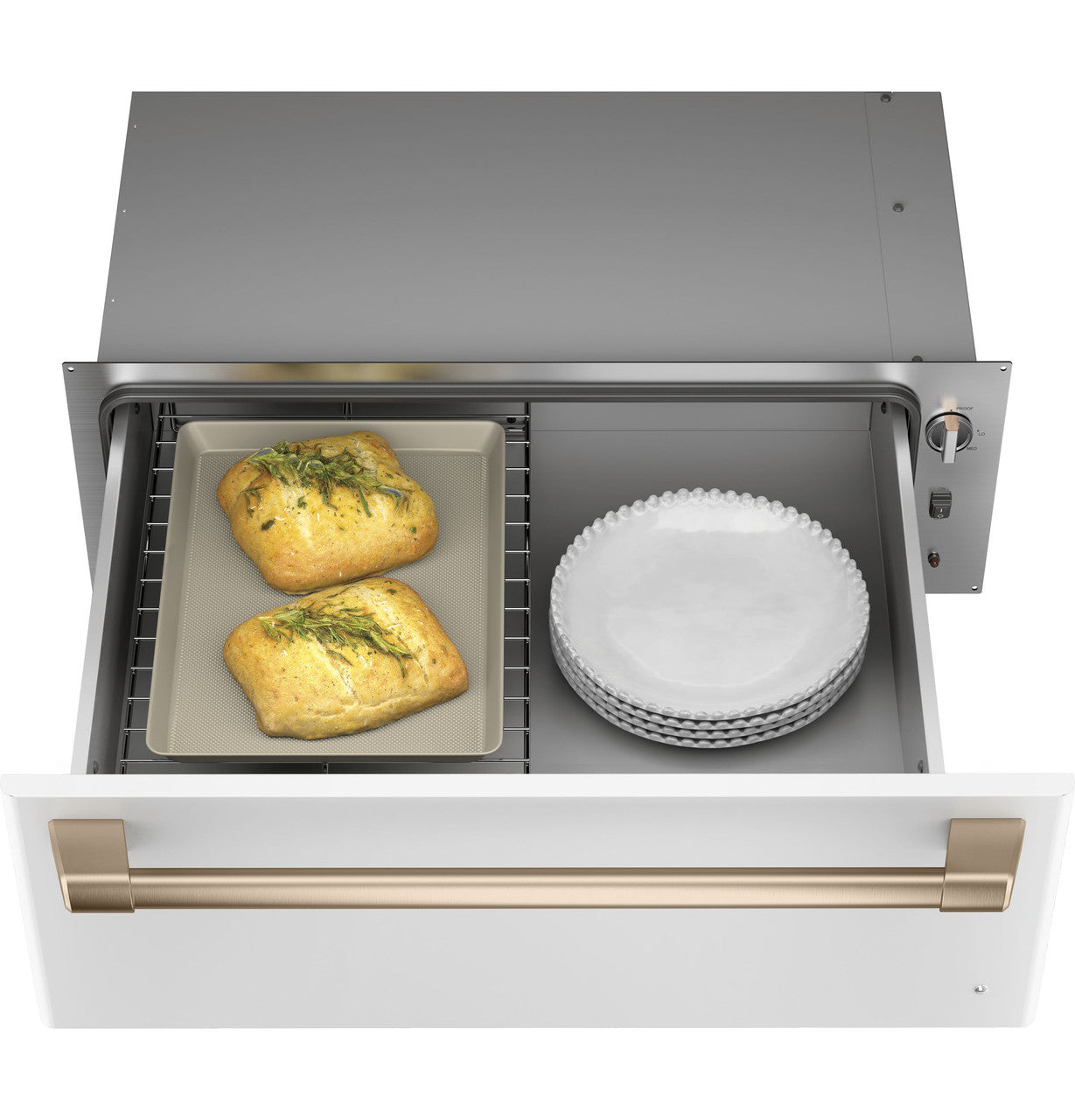 Cafe CTW900P4PW2 30" Warming Drawer in Matte White