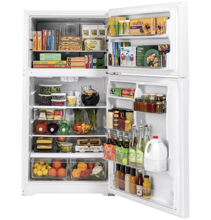 GE GTE22JTNRWW 21.9 Cu. Ft. ENERGY STAR Top-Freezer Refrigerator
