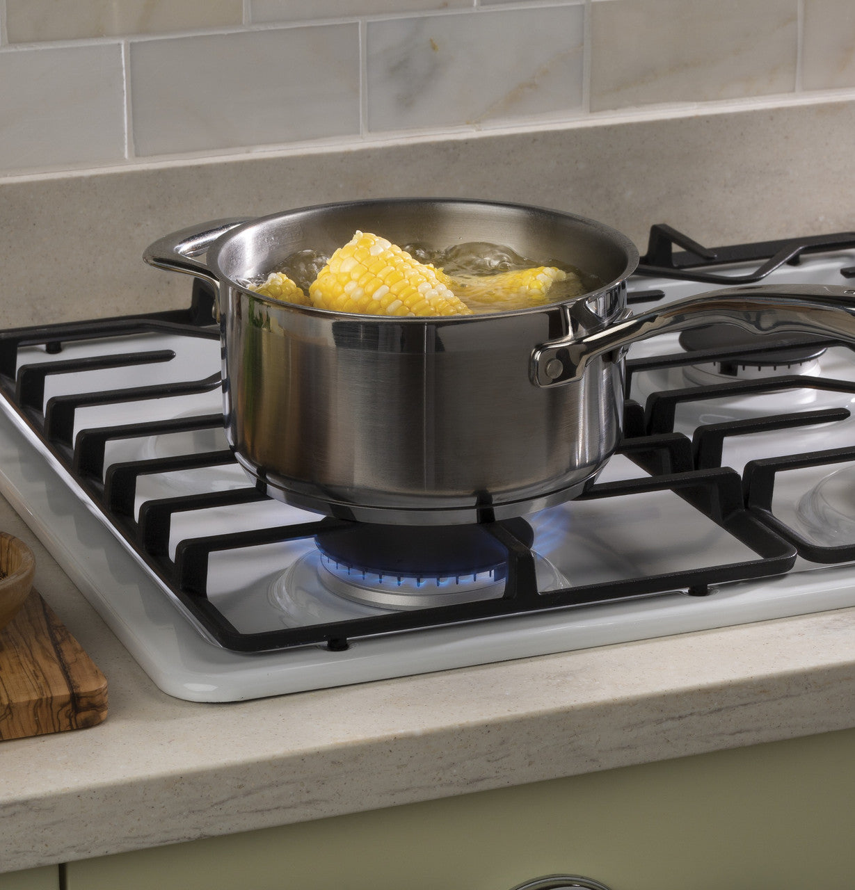 GE JGP3030DLWW 30" Built-In Gas Cooktop – White