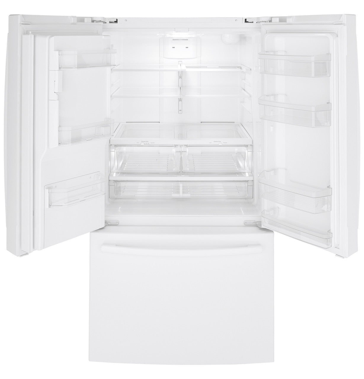 GE GNE27JGMWW 36" French Door Refrigerator – 27.0 Cu. Ft. – White