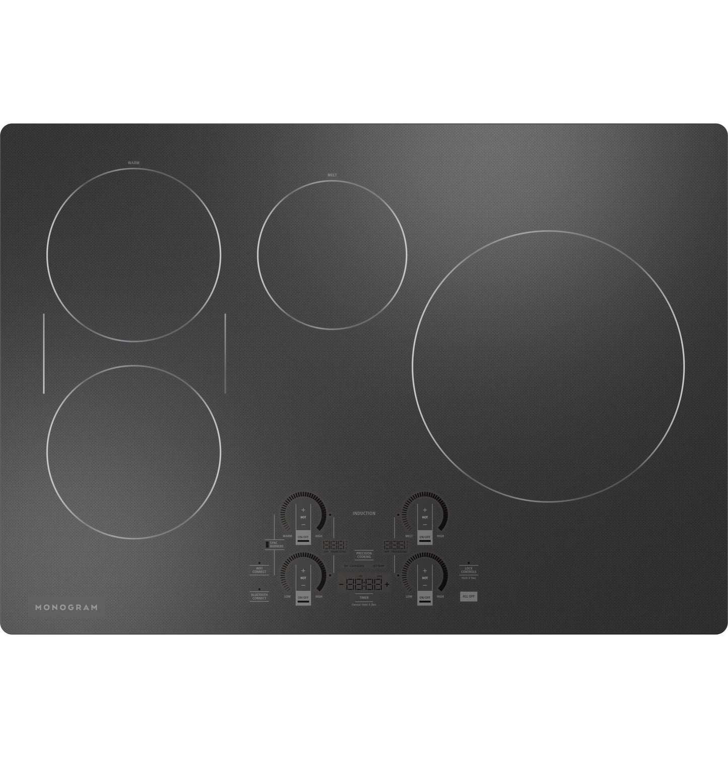 Monogram ZHU30RDTBB 30" Induction Cooktop with Precision Temperature Control – Black