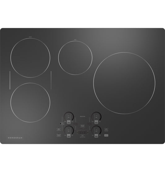 Monogram ZHU30RDTBB 30" Induction Cooktop with Precision Temperature Control – Black